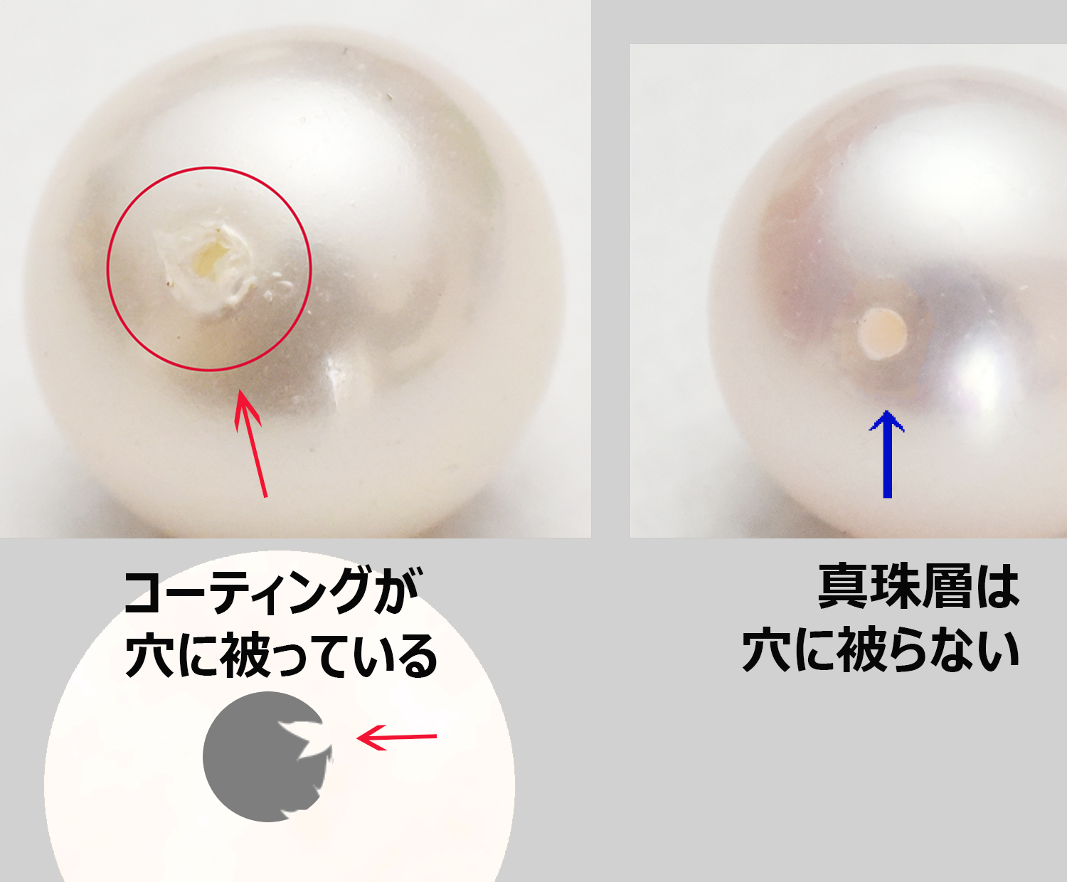 真珠 本物と偽物の見分け方